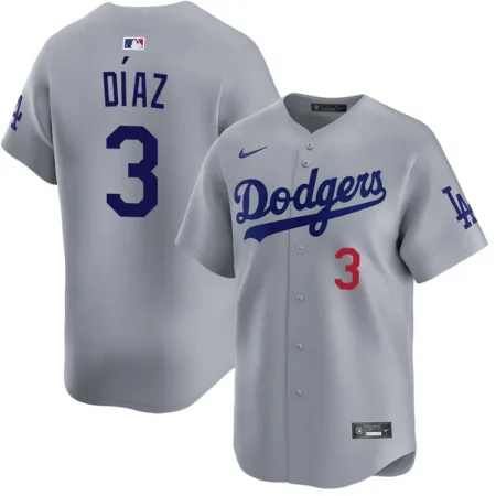 Edwin Diaz #3 Dodgers 2026 Gray Limited Jersey Stitched