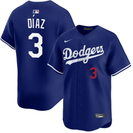 Edwin Diaz #3 Dodgers 2026 Royal Limited Jersey Stitched