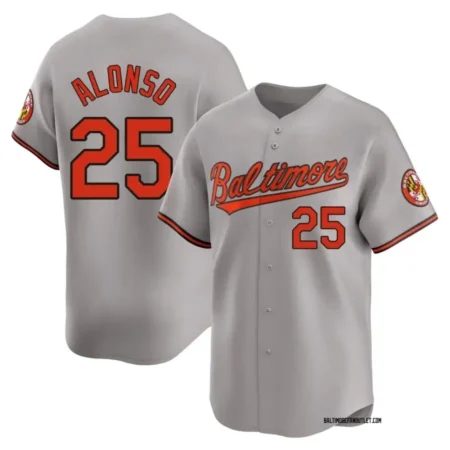 Baltimore Orioles Pete Alonso Gray Limited Jersey