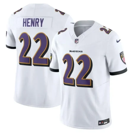 Baltimore Ravens Derrick Henry Nike White Vapor F.U.S.E. Limited Jersey