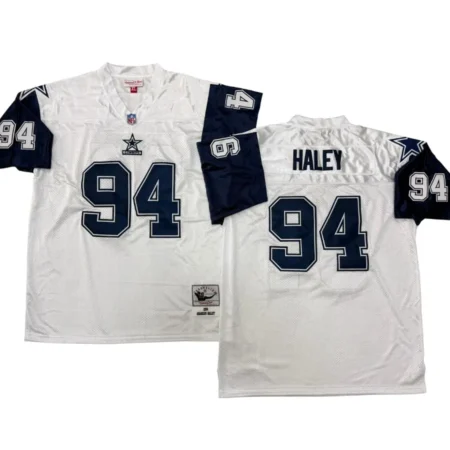 Charles Haley Dallas Cowboys 1994 White Jersey