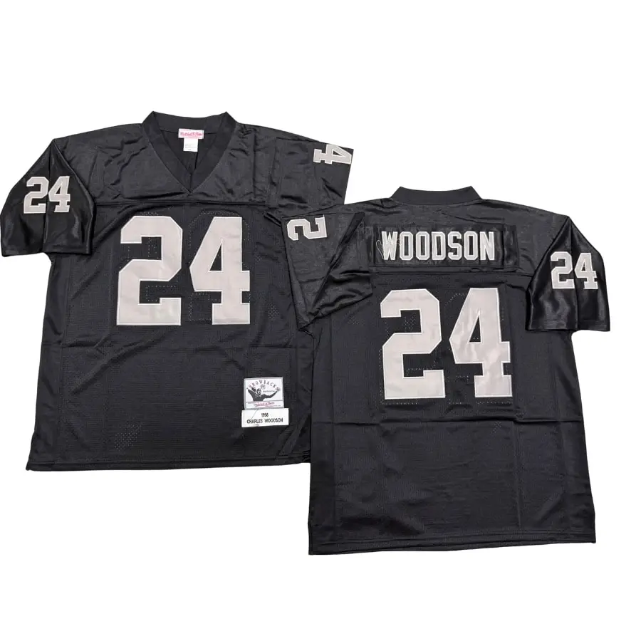 Charles Woodson Oakland Raiders Black 1998 Jersey