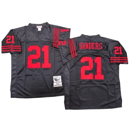 Deion Sanders San Francisco 49ers 1994 Black Legacy Jersey