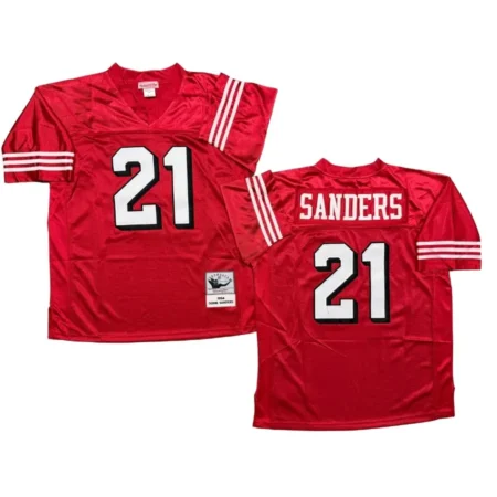 Deion Sanders San Francisco 49ers 1994 Scarlet Legacy Jersey