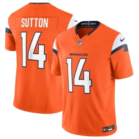 Denver Broncos #14 Courtland Sutton Orange Jersey