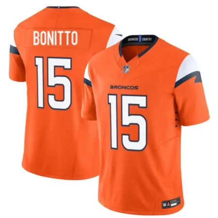 Denver Broncos #15 Nik Bonitto Orange Jersey