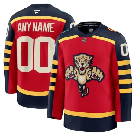 Florida Panthers 2026 NHL Winter Classic Premium Custom Jersey - Red