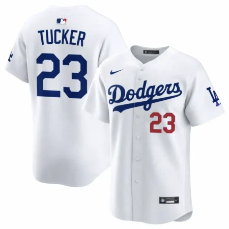 Kyle Tucker Dodgers 2026 White Limited Jersey Stitched