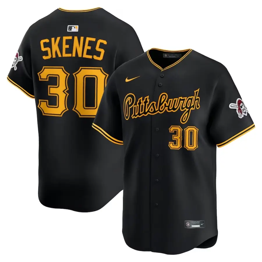 Pittsburgh Pirates Paul Skenes Black Alternate 2 Limited Player Jersey