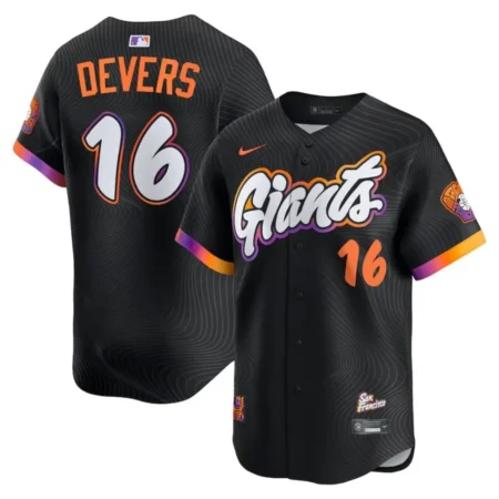 San Francisco Giants Rafael Devers Black 2025 City Connect Limited Player Jersey