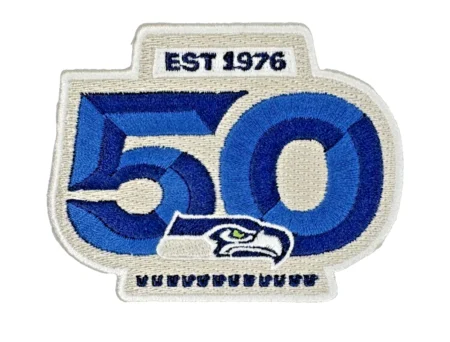 Seattle Seahawks 50th Anniversary Embroidered Patch