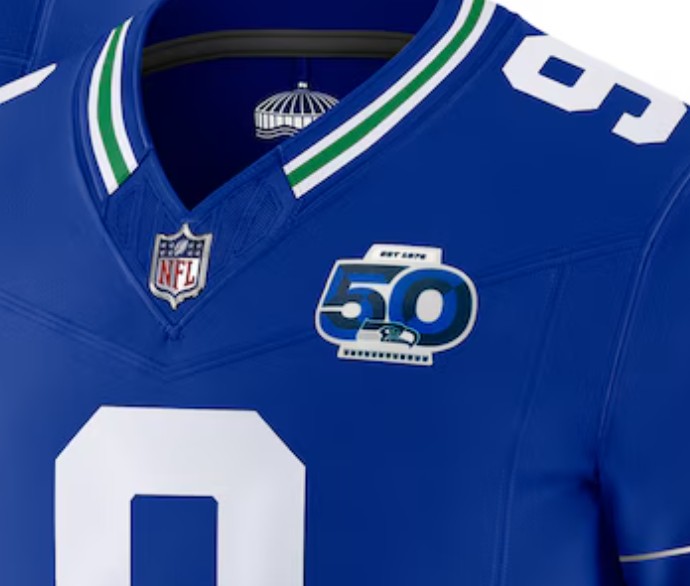 Seahawks 50th Anniversary Embroidered Patch - Image 2