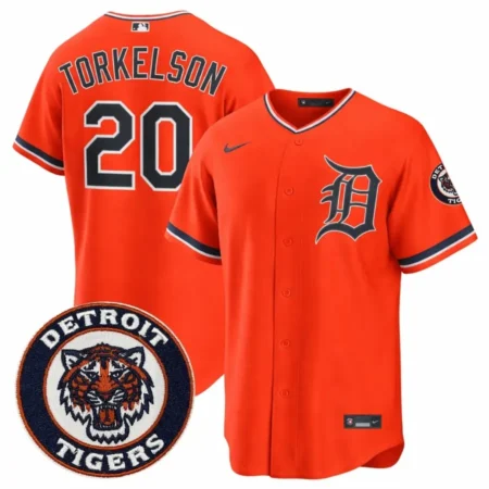 Detroit Tigers Spencer Torkelson Orange Alternate Jersey
