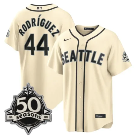 Seattle Mariners Julio Rodríguez Cream Alternate Stadium Jersey
