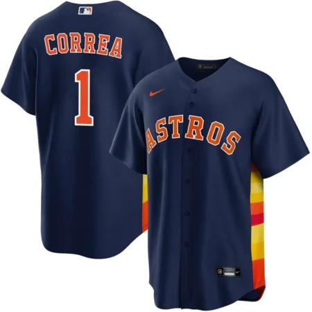 Carlos Correa Houston Astros Alternate Navy Jersey