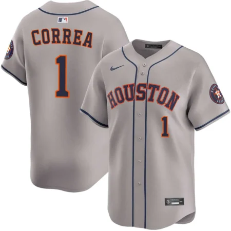 Carlos Correa Houston Astros Gray Road Limited Jersey