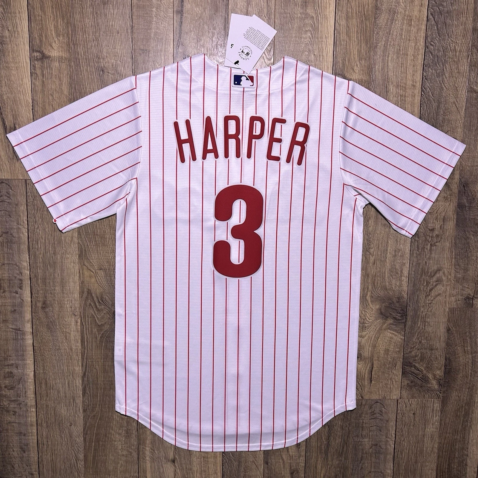 Phillies Bryce Harper White Home Limited Jersey Stitched - Image 2