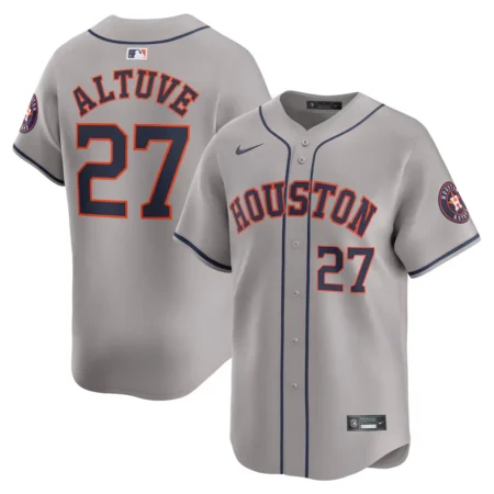 Houston Astros Jose Altuve Nike Gray Away Limited Player Jersey