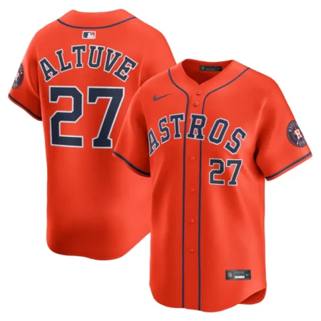 Houston Astros Jose Altuve Nike Orange Alternate Limited Player Jersey