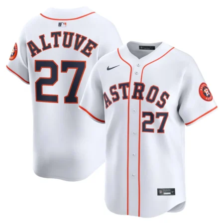 Houston Astros Jose Altuve Nike White Home Limited Player Jersey