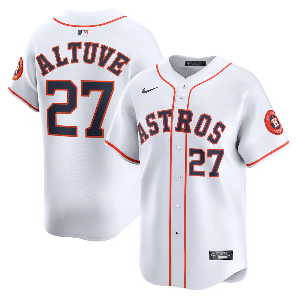 Houston Astros Jose Altuve Nike White Home Limited Player Jersey