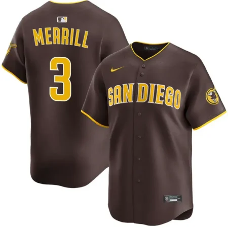 Jackson Merrill San Diego Padres Brown Road Limited Jersey