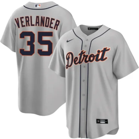 Justin Verlander Detroit Tigers Road Jersey