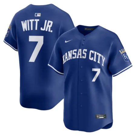 Kansas City Royals Bobby Witt Jr. Nike Royal Alternate 2 Limited Player Jersey