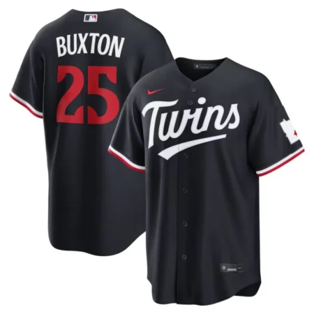 Minnesota Twins Byron Buxton Navy Alternate Jersey