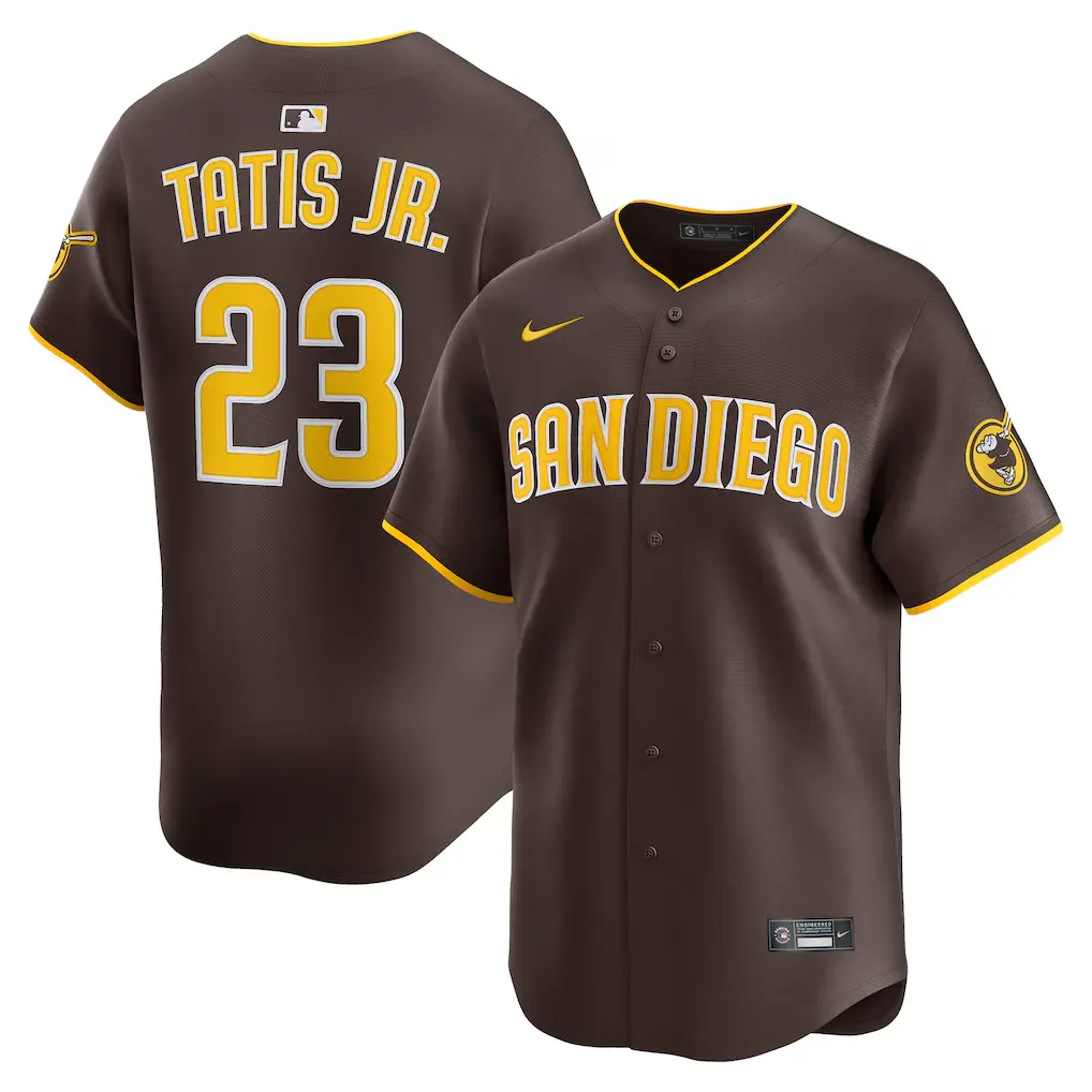 San Diego Padres Fernando Tatis Jr. Nike Brown Road Limited Player Jersey