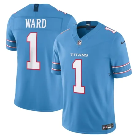 Tennessee Titans Cameron Ward Light Blue Vapor F.U.S.E. Sewn Down Limited Jersey