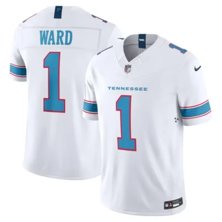 Tennessee Titans Cameron Ward White Vapor F.U.S.E. Sewn Down Limited Jersey