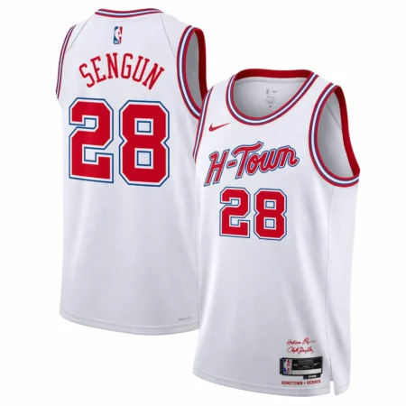 Alperen Sengun White Rockets 2025-26 City Edition Jersey Stitched