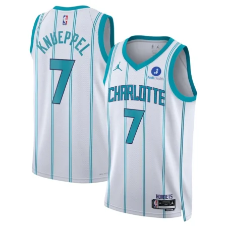 Charlotte Hornets #7 Kon Knueppel White 2025 Jersey Stitched