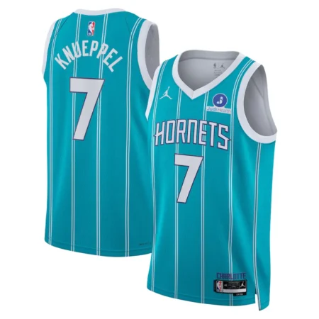 Kon Knueppel Teal Charlotte Hornets Badge Player Jersey - Icon Edition