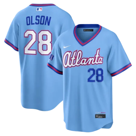 Braves Matt Olson Powder Blue 2026 City Connect Jersey Stitched