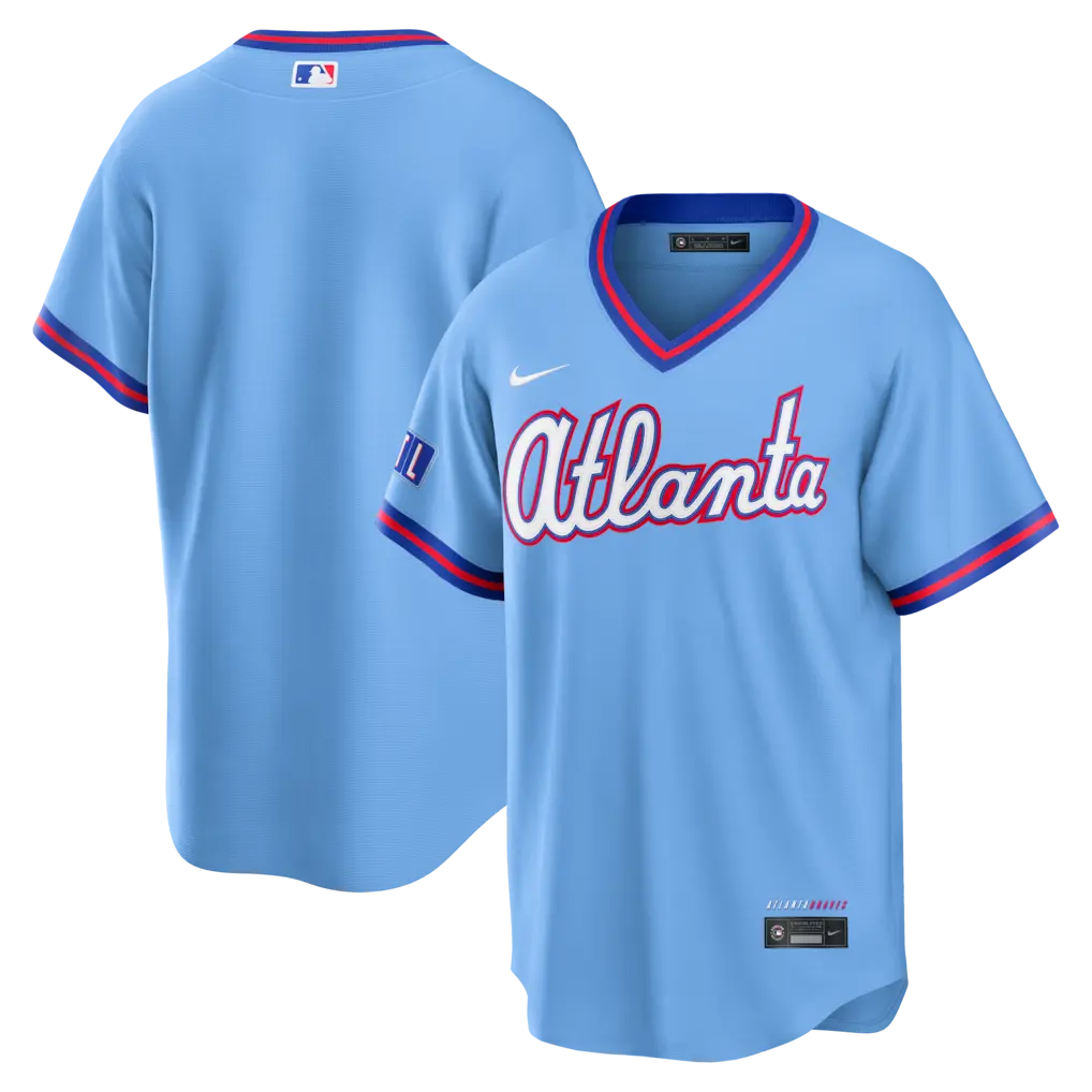 Braves Powder Blue 2026 City Connect Jersey Stitched