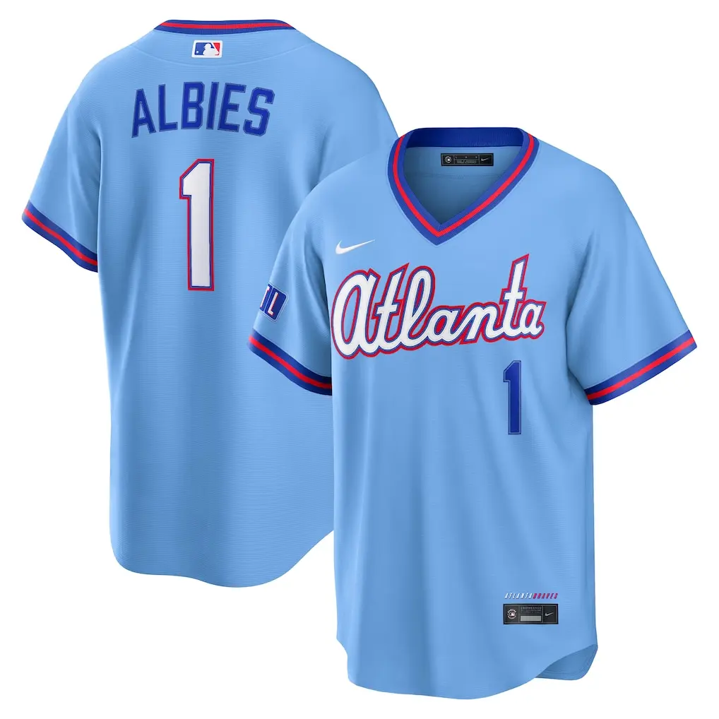 Braves Ozzie Albies Powder Blue 2026 City Connect Jersey Stitched