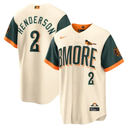 Orioles Gunnar Henderson Natural 2026 City Connect Jersey Stitched