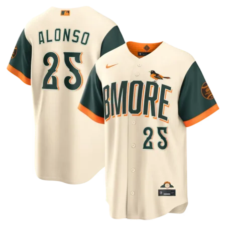 Orioles Pete Alonso Natural 2026 City Connect Jersey Stitched
