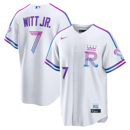 Royals Bobby Witt Jr. White 2026 City Connect Jersey Stitched