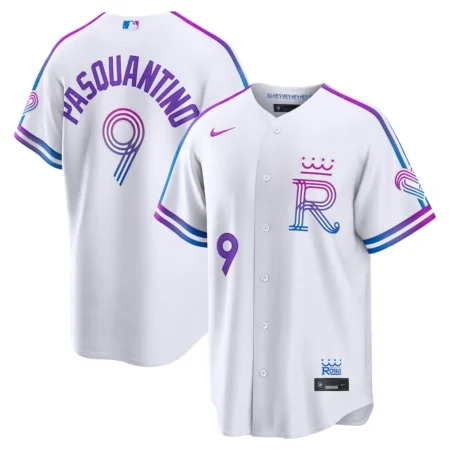 Royals Vinnie Pasquantino White 2026 City Connect Jersey Stitched