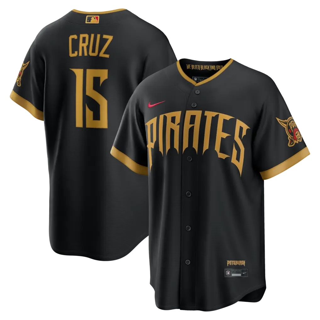 Pirates Oneil Cruz Black 2026 City Connect Jersey Stitched