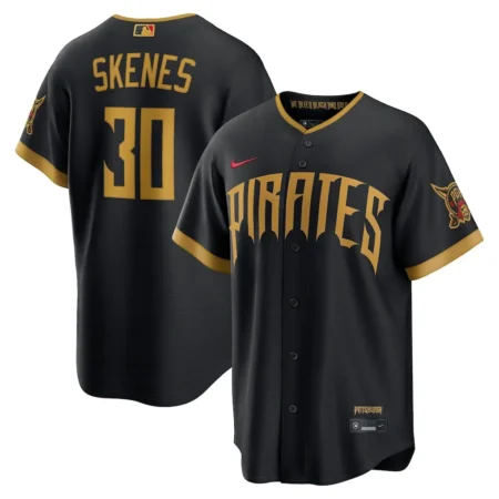 Pirates Paul Skenes Black 2026 City Connect Jersey Stitched