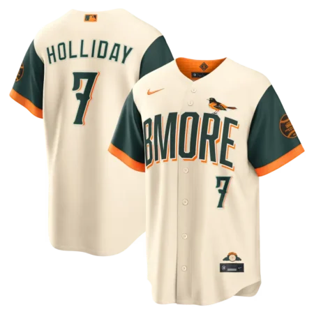 Orioles Jackson Holliday Natural 2026 City Connect Jersey Stitched